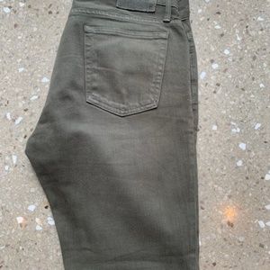 Bonobos Travel Jeans Army Slim Green size 31 x 29"